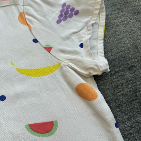 Dusen Dusen fruit print short-sleeve button-front top - Picture 4 of 8